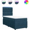 Box spring postel s matrací 80 x 200 cm samet [3294498] (Barva Černá)