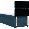 Box spring postel s matrací 80 x 200 cm samet [3294498] (Barva Černá)