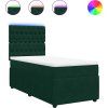 Box spring postel s matrací 80 x 200 cm samet [3294498] (Barva Černá)
