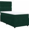 Box spring postel s matrací 80 x 200 cm samet [3294498] (Barva Černá)