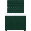 Box spring postel s matrací 80 x 200 cm samet [3294498] (Barva Černá)