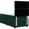 Box spring postel s matrací 80 x 200 cm samet [3294498] (Barva Černá)
