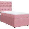 Box spring postel s matrací 80 x 200 cm samet [3294498] (Barva Černá)