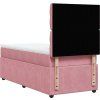 Box spring postel s matrací 80 x 200 cm samet [3294498] (Barva Černá)