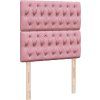 Box spring postel s matrací 80 x 200 cm samet [3294498] (Barva Černá)