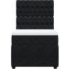 Box spring postel s matrací 80 x 200 cm samet [3294498] (Barva Černá)