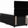 Box spring postel s matrací 80 x 200 cm samet [3294498] (Barva Černá)