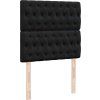 Box spring postel s matrací 80 x 200 cm samet [3294498] (Barva Černá)
