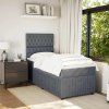 Box spring postel s matrací 80 x 200 cm samet [3294498] (Barva Černá)