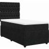 Box spring postel s matrací 80 x 200 cm samet [3294498] (Barva Černá)