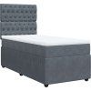 Box spring postel s matrací 80 x 200 cm samet [3294498] (Barva Černá)