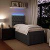 Box spring postel s matrací 80 x 200 cm samet [3294498] (Barva Černá)