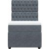 Box spring postel s matrací 80 x 200 cm samet [3294498] (Barva Černá)