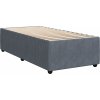 Box spring postel s matrací 80 x 200 cm samet [3289897] (Barva Tmavě šedá)