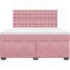 Box spring postel s matrací 180 x 200 cm samet [3290990] (Barva Světle šedá)
