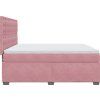 Box spring postel s matrací 180 x 200 cm samet [3290990] (Barva Světle šedá)