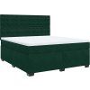 Box spring postel s matrací 180 x 200 cm samet [3290990] (Barva Světle šedá)