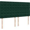 Box spring postel s matrací 180 x 200 cm samet [3290990] (Barva Světle šedá)