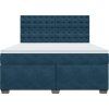 Box spring postel s matrací 180 x 200 cm samet [3290990] (Barva Světle šedá)