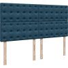 Box spring postel s matrací 180 x 200 cm samet [3290990] (Barva Světle šedá)