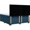 Box spring postel s matrací 180 x 200 cm samet [3290990] (Barva Světle šedá)