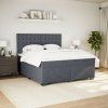 Box spring postel s matrací 180 x 200 cm samet [3290990] (Barva Světle šedá)
