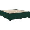 Box spring postel s matrací 180x200 cm samet [3286373] (Barva Tmavě šedá)