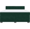 Box spring postel s matrací 180 x 200 cm samet [3286385] (Barva Tmavě šedá)