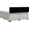 Box spring postel s matrací 180 x 200 cm samet [3286385] (Barva Tmavě šedá)