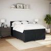 Box spring postel s matrací 160 x 200 cm samet [3286362] (Barva Černá)