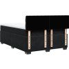 Box spring postel s matrací 160 x 200 cm samet [3286362] (Barva Černá)