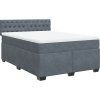 Box spring postel s matrací 160 x 200 cm samet [3286362] (Barva Černá)