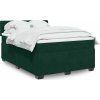 Box spring postel s matrací 160 x 200 cm samet [3286362] (Barva Černá)