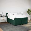 Box spring postel s matrací 160 x 200 cm samet [3286362] (Barva Černá)