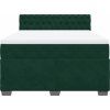 Box spring postel s matrací 160 x 200 cm samet [3286362] (Barva Černá)
