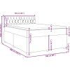 Box spring postel s matrací 160 x 200 cm samet [3286362] (Barva Černá)