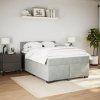 Box spring postel s matrací 160 x 200 cm samet [3286362] (Barva Černá)
