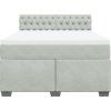 Box spring postel s matrací 160 x 200 cm samet [3286362] (Barva Černá)