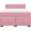 Box spring postel s matrací 160 x 200 cm samet [3286362] (Barva Černá)