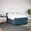 Box spring postel s matrací 160 x 200 cm samet [3286362] (Barva Černá)
