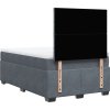 Box spring postel s matrací 120 x 200 cm samet [3290882] (Barva Světle šedá)