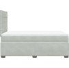 Box spring postel s matrací 120 x 200 cm samet [3290882] (Barva Světle šedá)