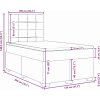 Box spring postel s matrací 120 x 200 cm samet [3290882] (Barva Světle šedá)