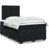 Box spring postel s matrací 120 x 200 cm samet [3293184] (Barva Černá)