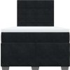 Box spring postel s matrací 120 x 200 cm samet [3293184] (Barva Černá)