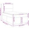 Box spring postel s matrací 120 x 200 cm samet [3293178] (Barva Černá)