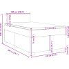 Box spring postel s matrací 120 x 200 cm samet [3288578] (Barva Černá)