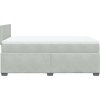 Box spring postel s matrací tmavě 120 x 200 cm samet [3286276] (Barva Světle šedá)