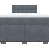Box spring postel s matrací tmavě 120 x 200 cm samet [3286295] (Barva Tmavě šedá)