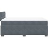 Box spring postel s matrací tmavě 120 x 200 cm samet [3286295] (Barva Tmavě šedá)